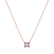 Náhrdelník s diamantom a ružovými zafírmi Divine Bloom2