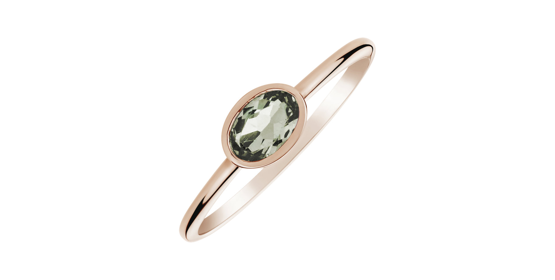 Prsteň s ametystom green Space Bonbon