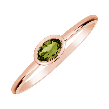 Prsteň s peridotom Space Bonbon