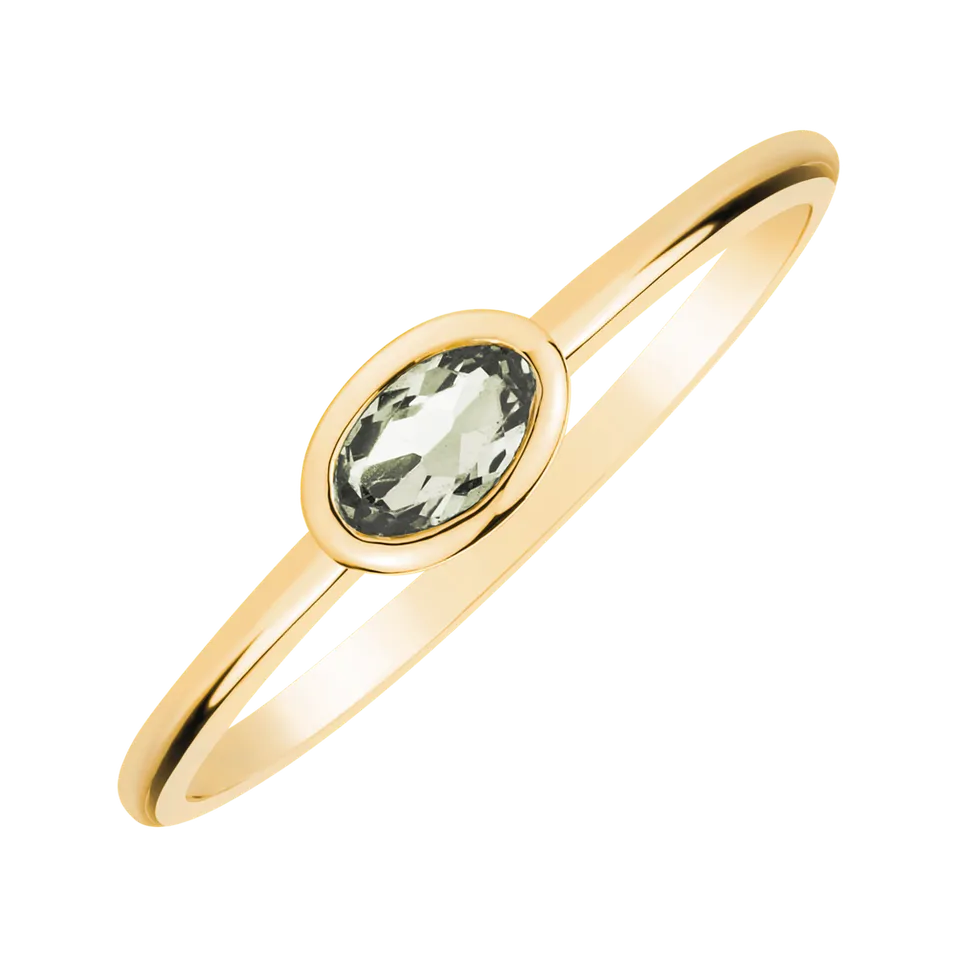 Prsteň s ametystom green Space Bonbon