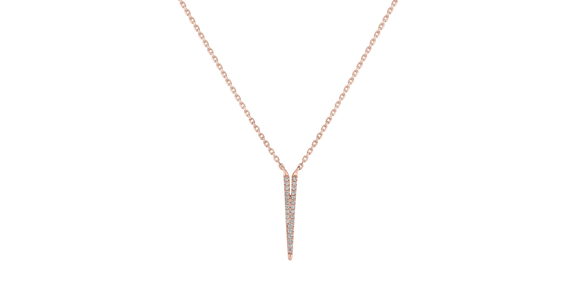 Náhrdelník s diamantmi Broken Glamour