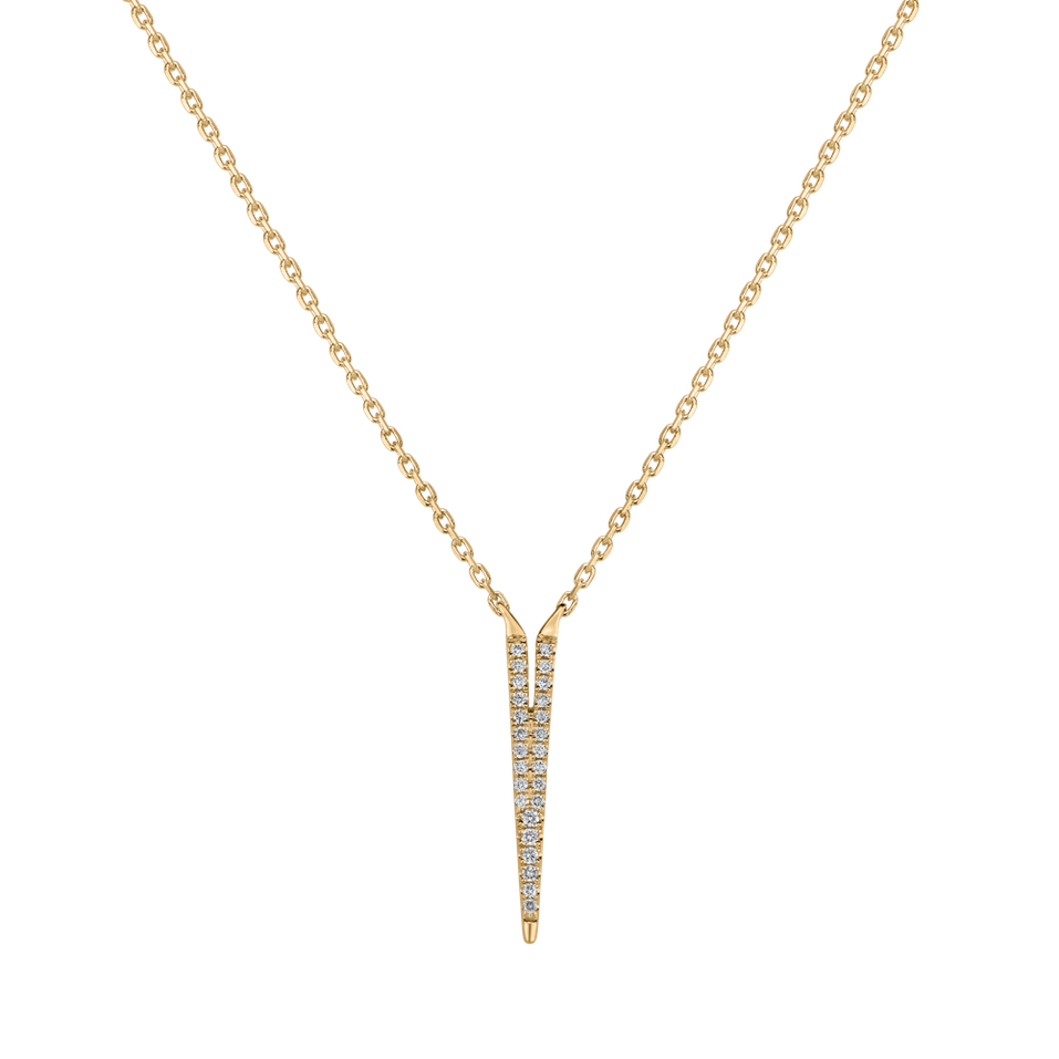 Náhrdelník s diamantmi Broken Glamour