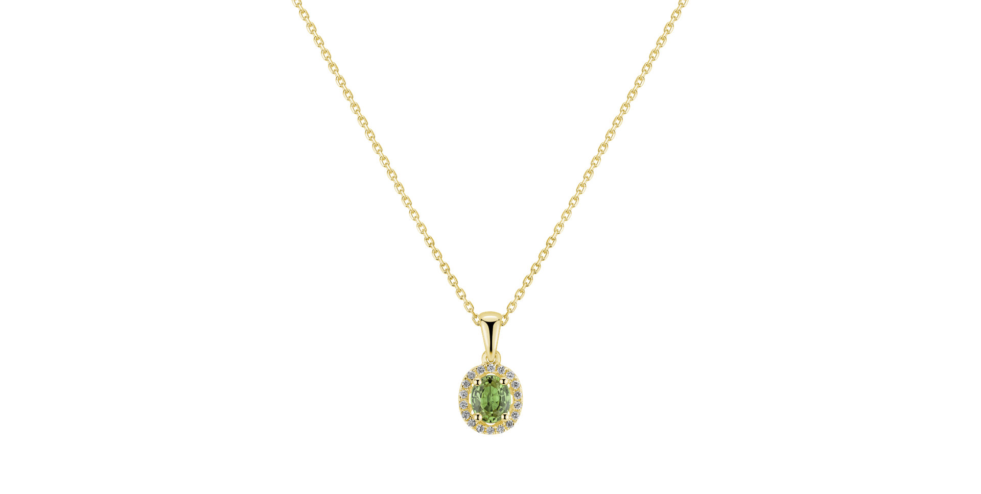 Prívesok s diamantmi a zafírom Princess