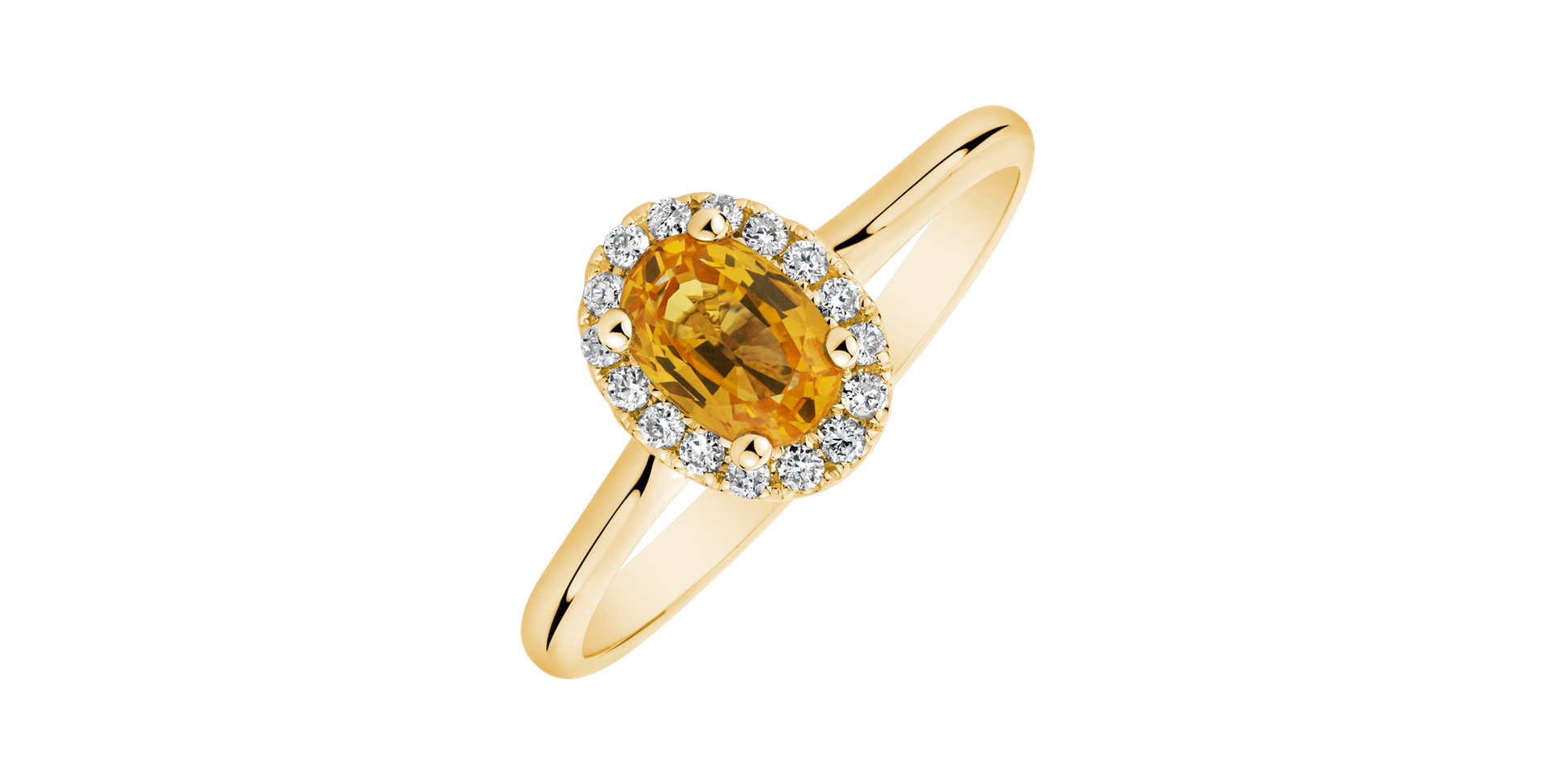 Prsteň s diamantmi a zafírom Princess