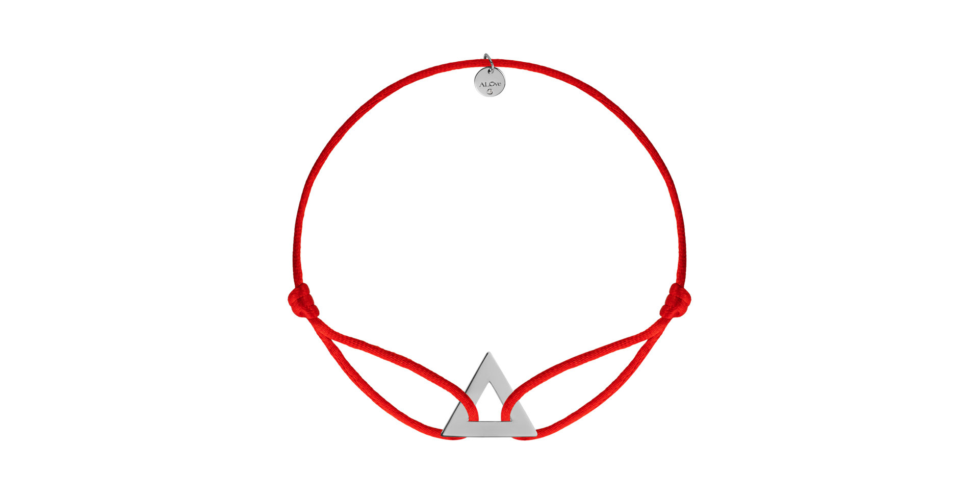 Náramok s diamantom a šnúrkou Triangle