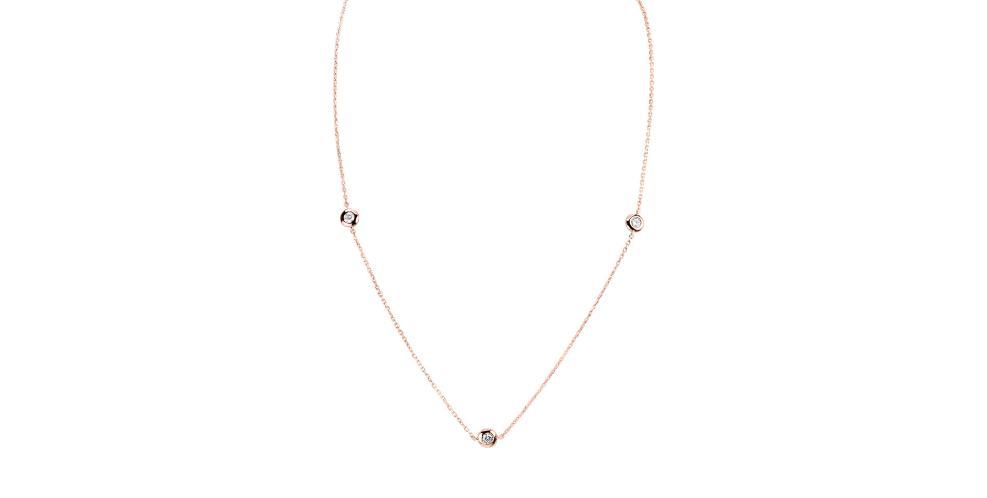 Náhrdelník s diamantmi Dots