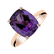Prsteň s ametystom brazil Bonbon2