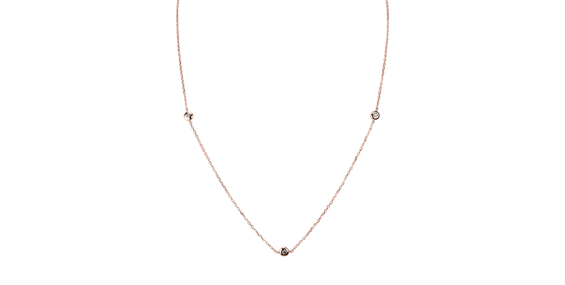 Náhrdelník s diamantmi Dots