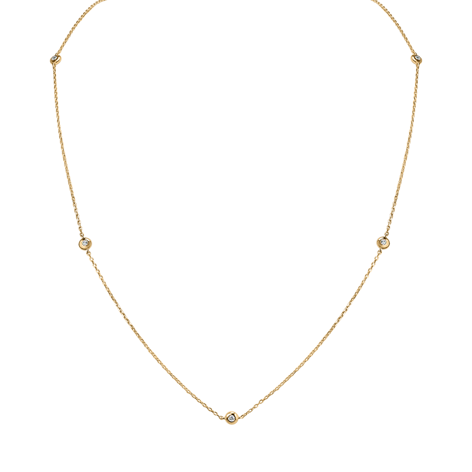 Náhrdelník s diamantmi Dots