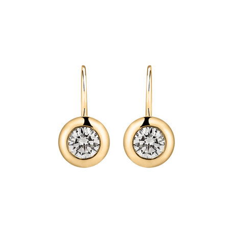 Náušnice s diamantom Sparkling Dots