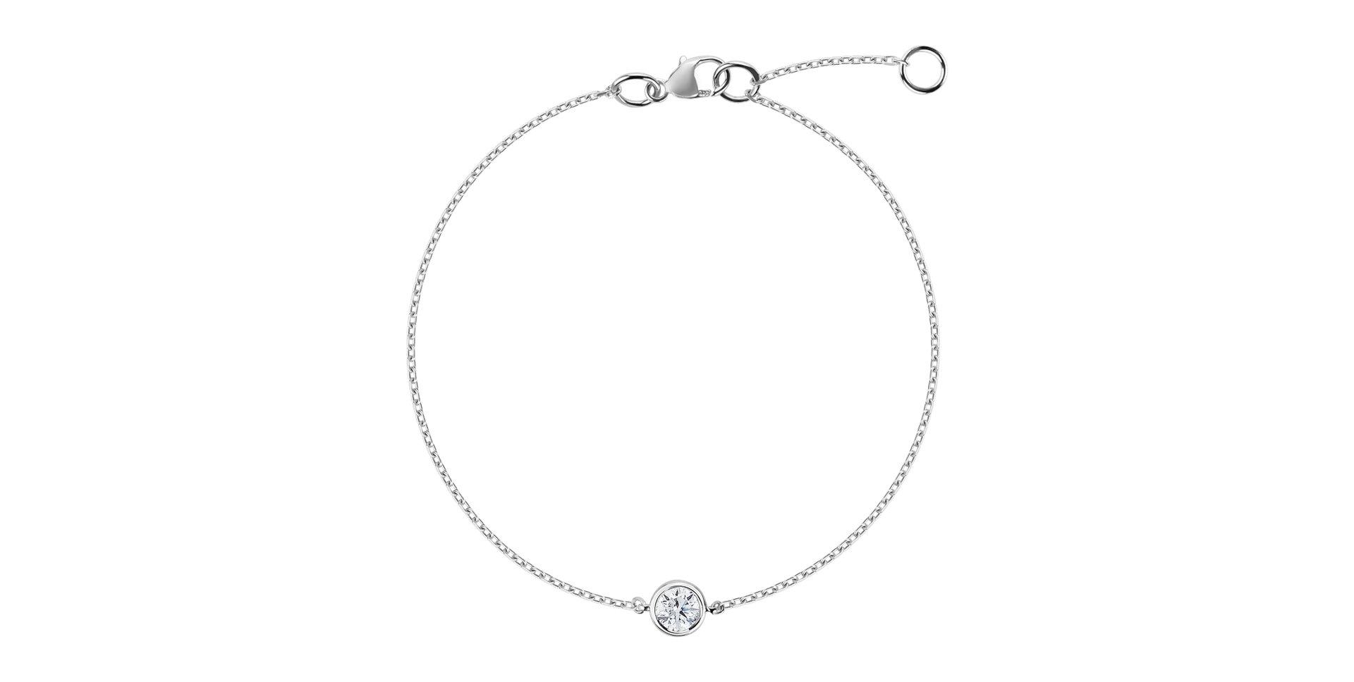 Náramok s diamantom Dot of Happines