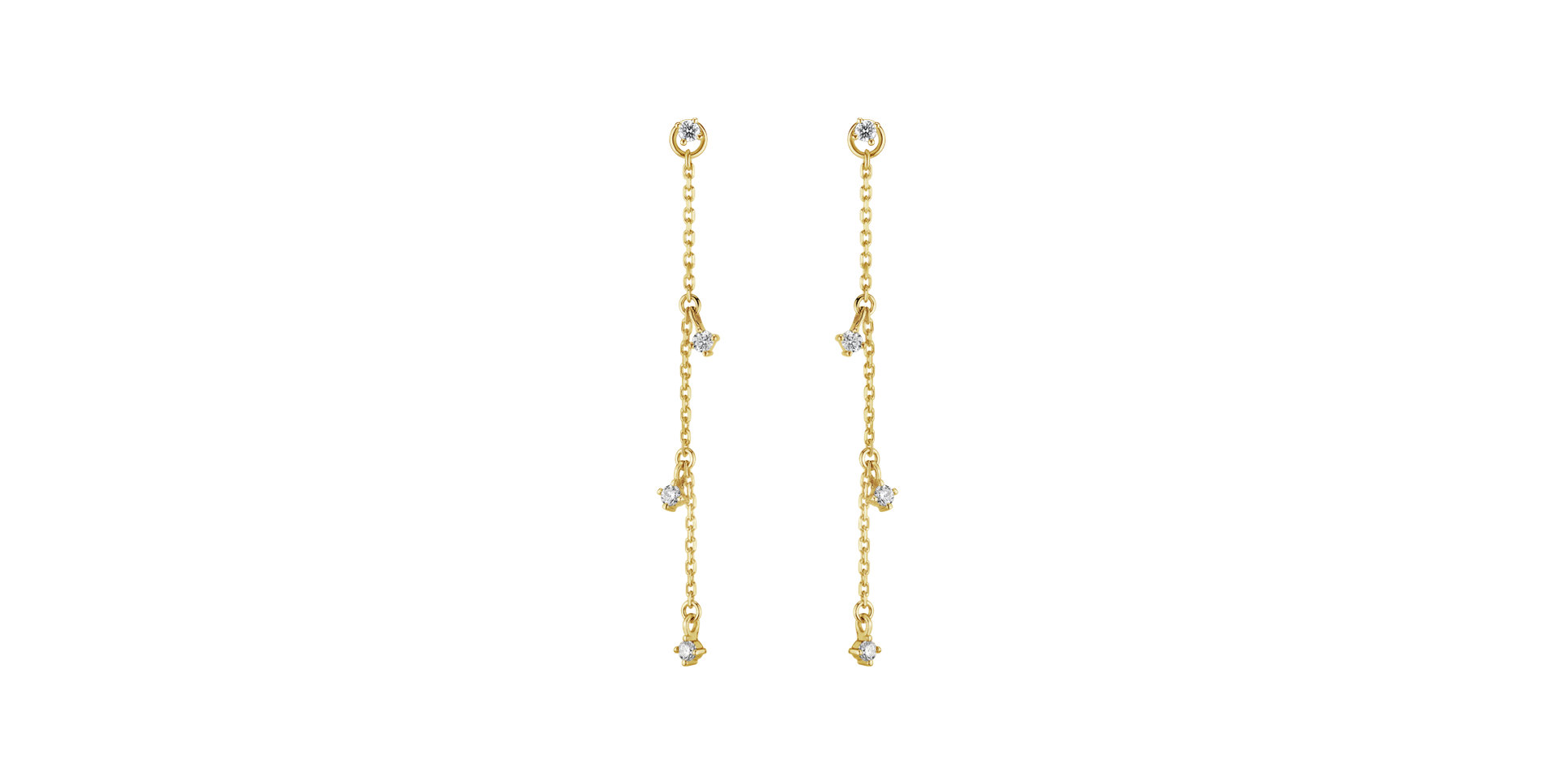 Náušnice s diamantmi Cha Cha