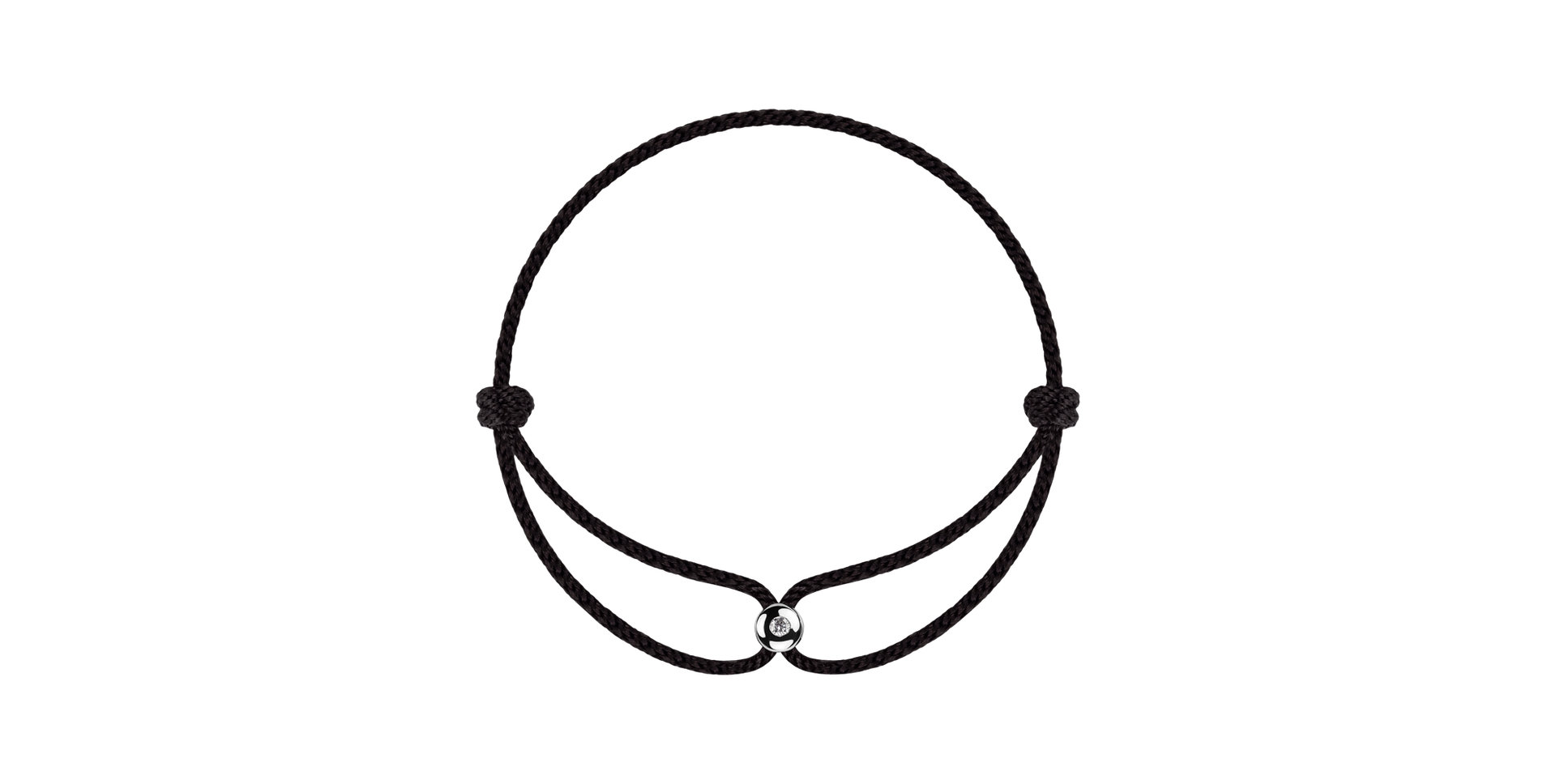 Diamantový náramok so šnúrkou Unstoppable Dot