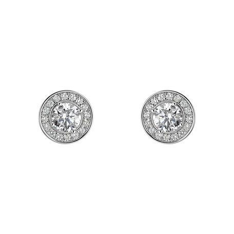 Náušnice s diamantmi Sparkling Rain