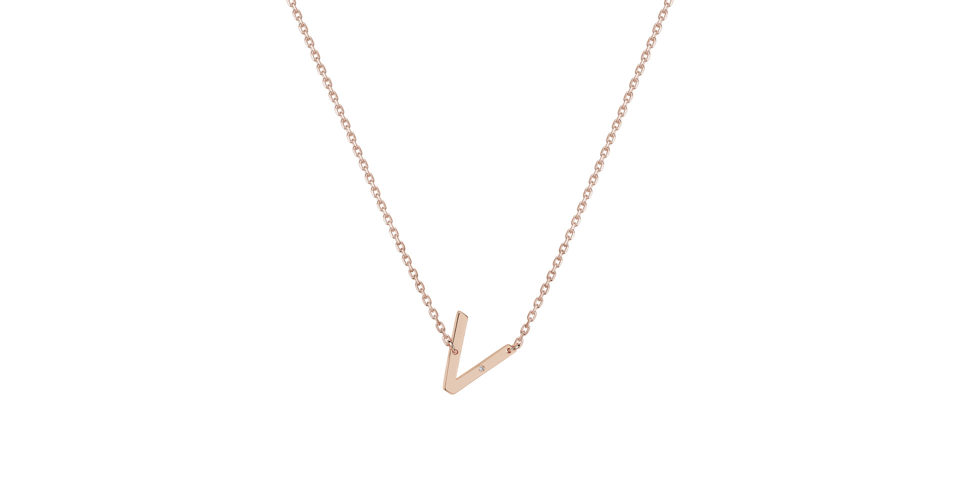 Náhrdelník s diamantom Big Laser Line V