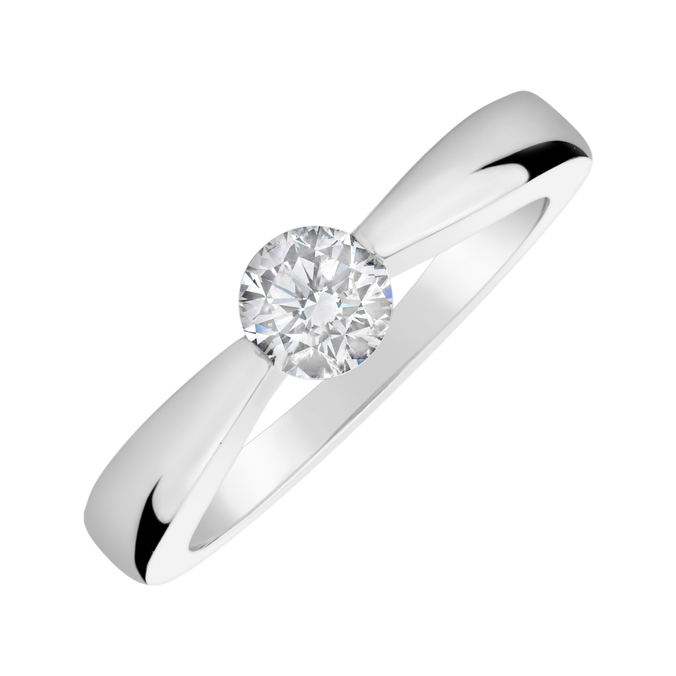 Prsteň s diamantom Love Story