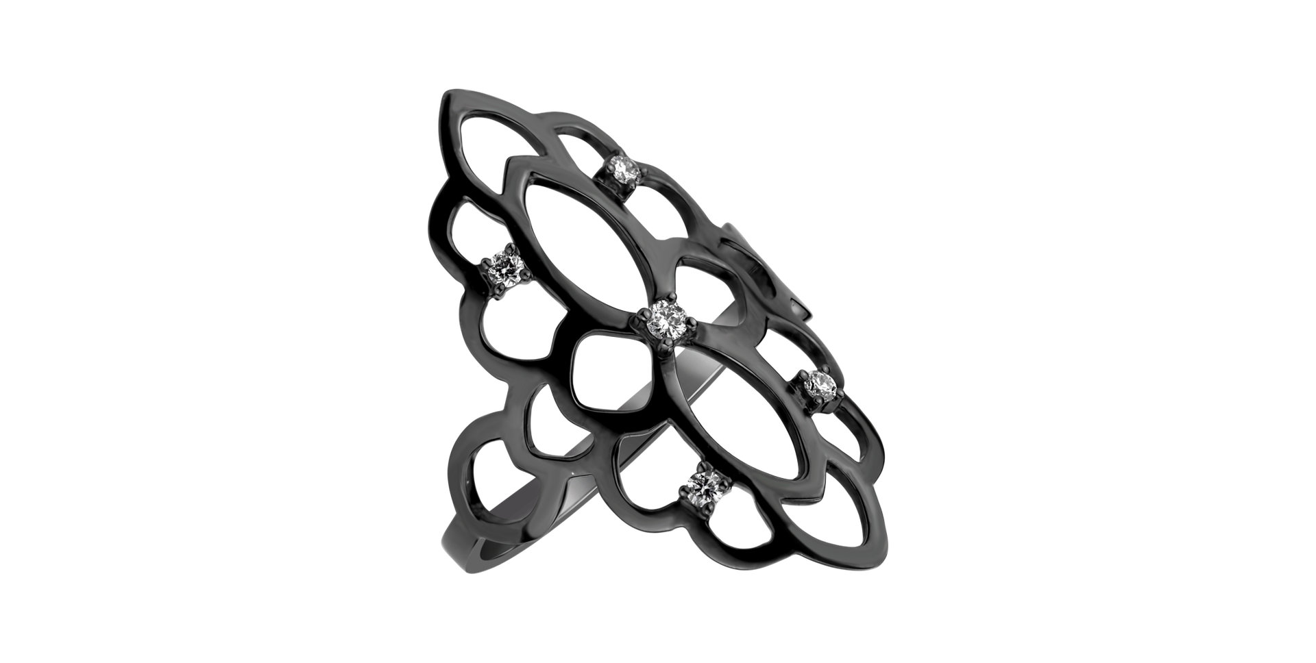 Prsteň s diamantmi Folk Heritage