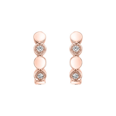 Náušnice s diamantmi Shiny Dots
