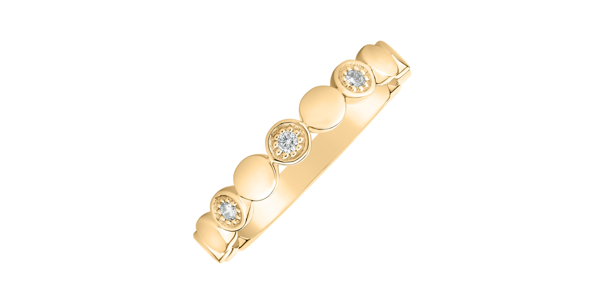 Prsteň s diamantmi Shiny Dots