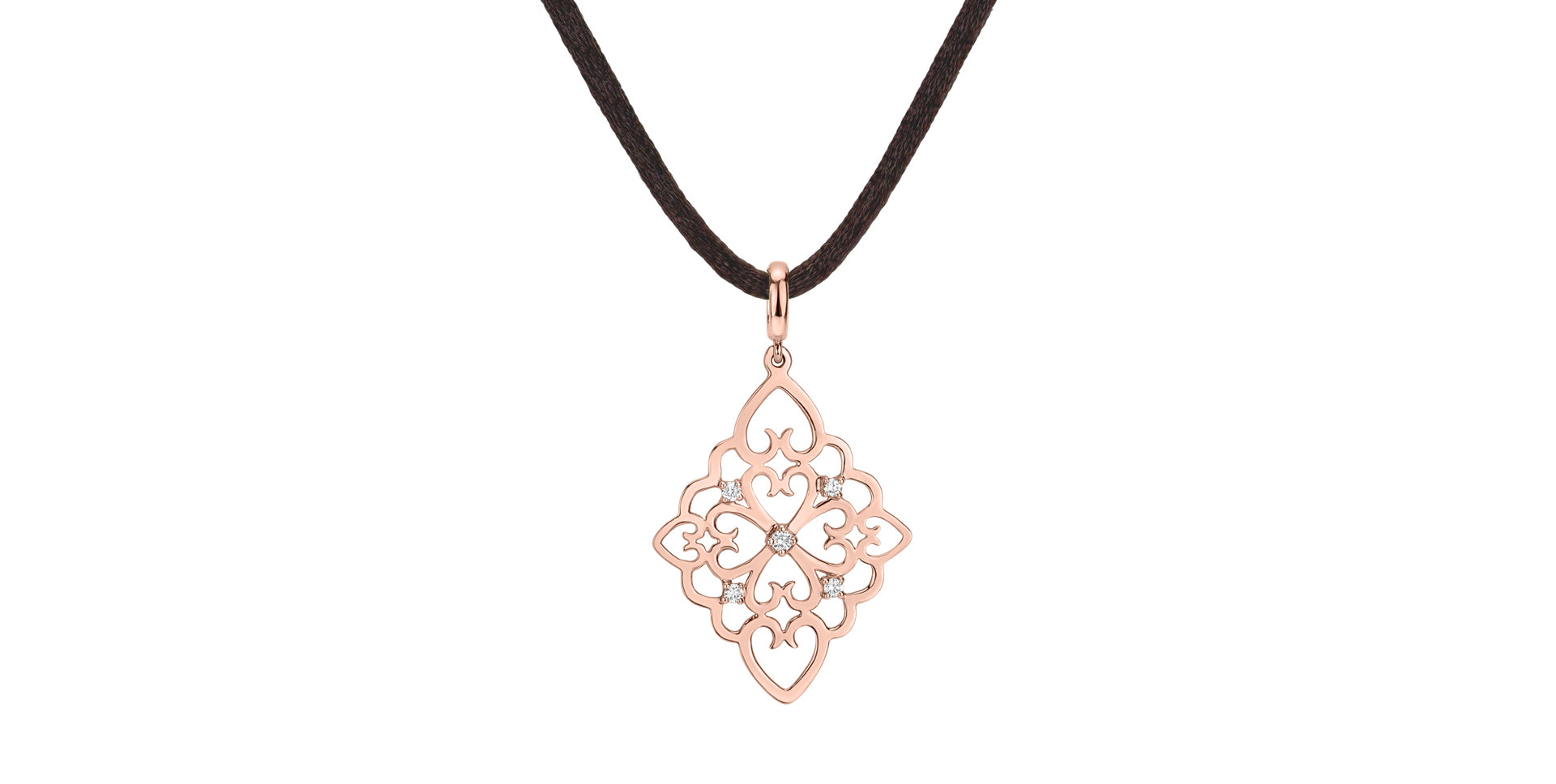 Náhrdelník s diamantmi Folk Treasure