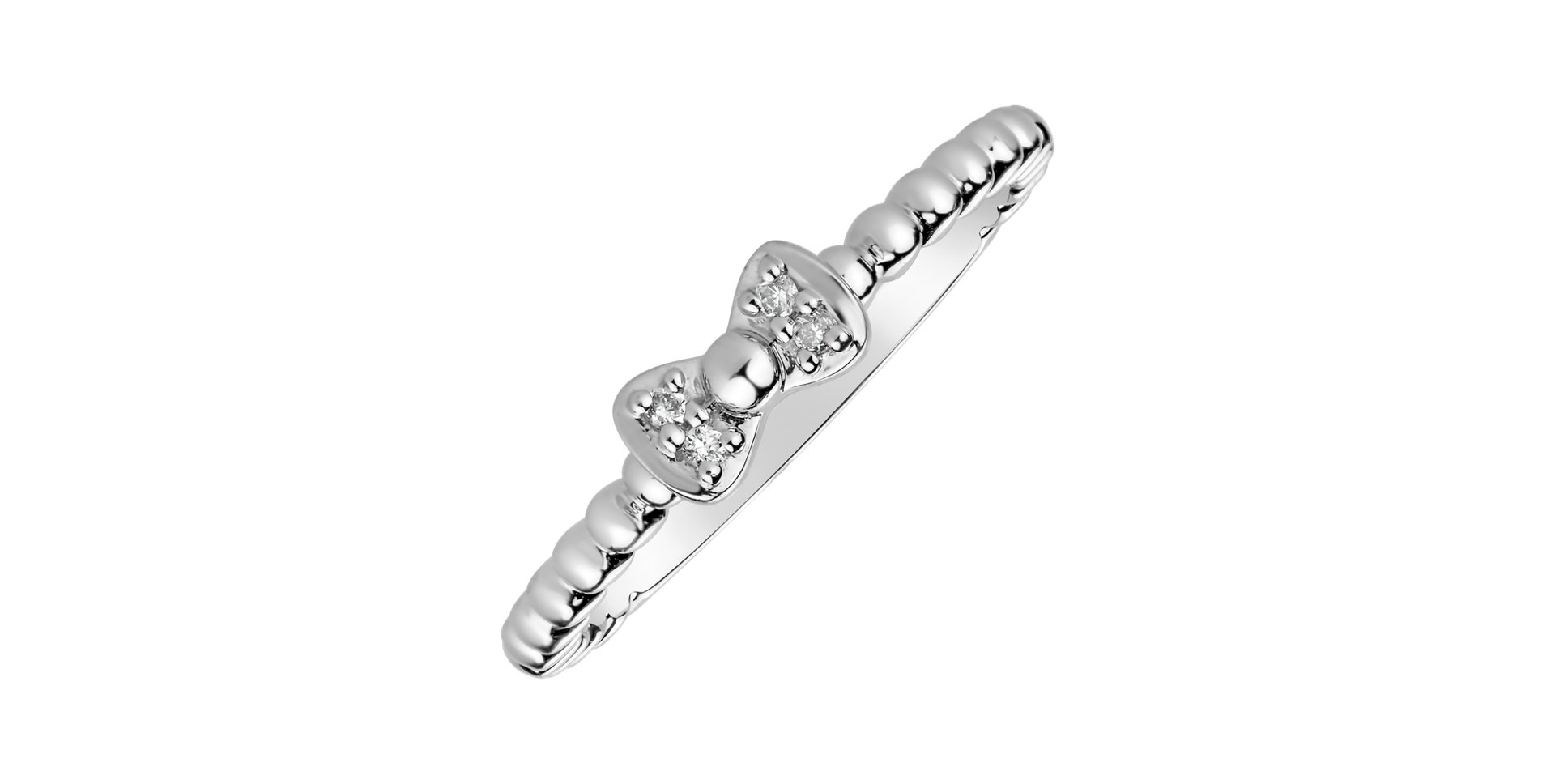 Prsteň s diamantmi Fairytale Ribbon