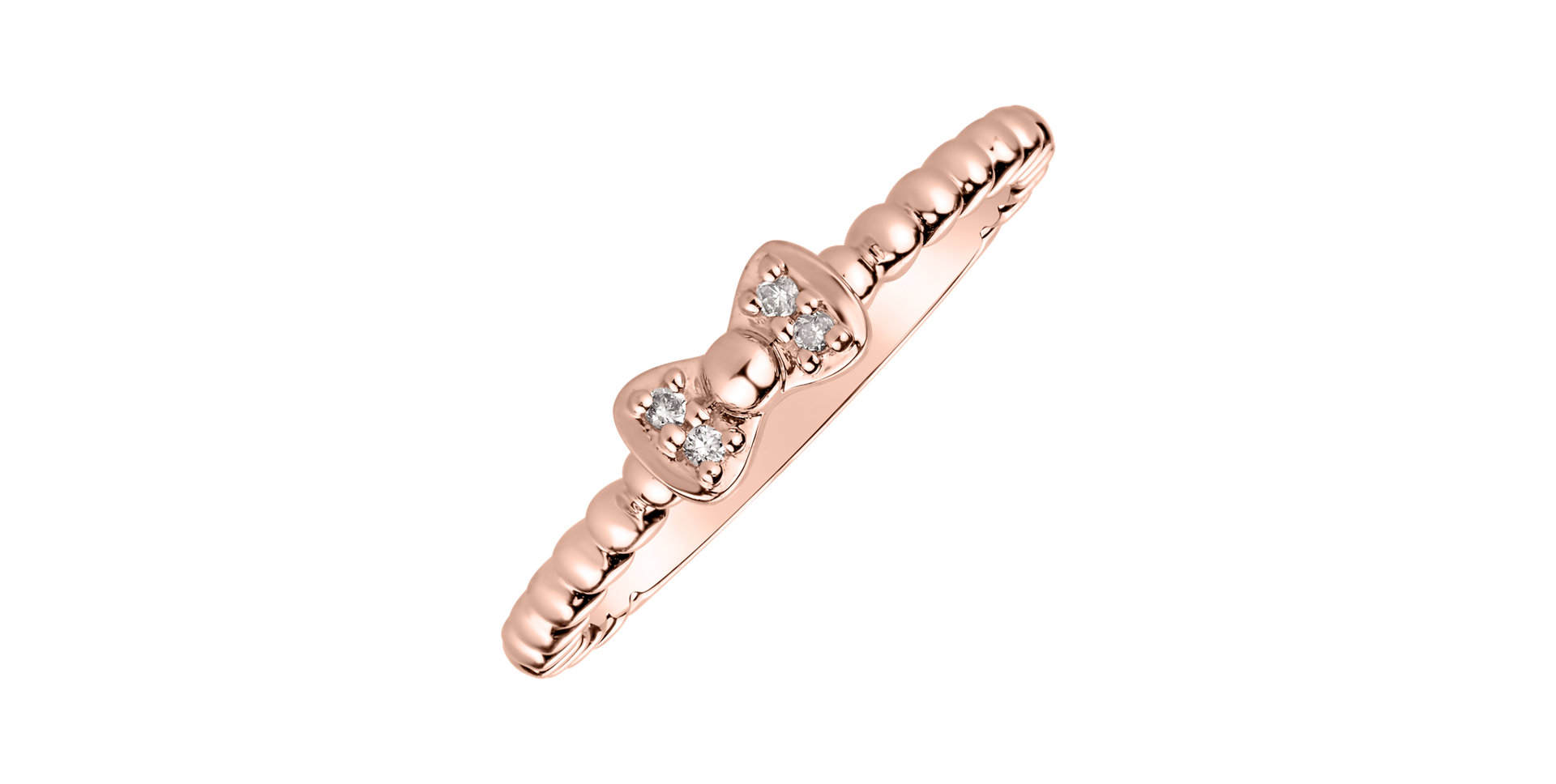 Prsteň s diamantmi Fairytale Ribbon