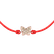 Náramok so šnúrkou a hnedými diamantmi Magic Butterfly2