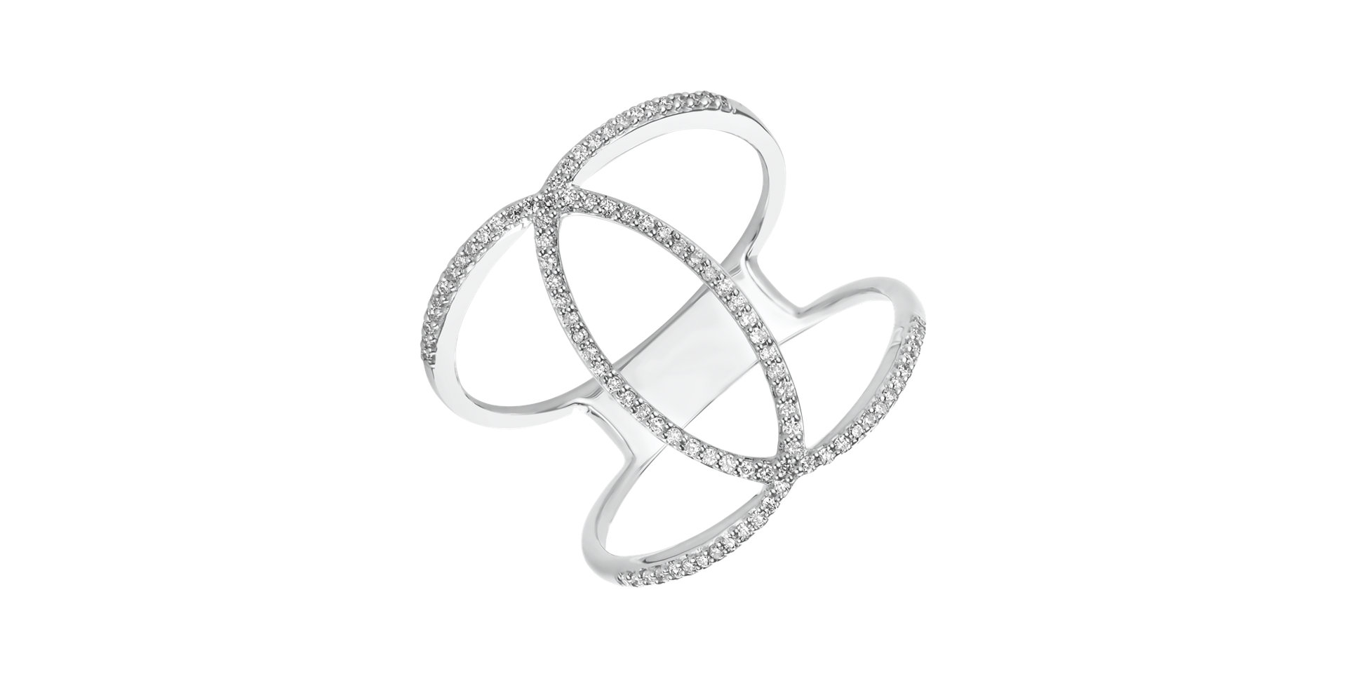 Prsteň s diamantmi Diamond Galaxy
