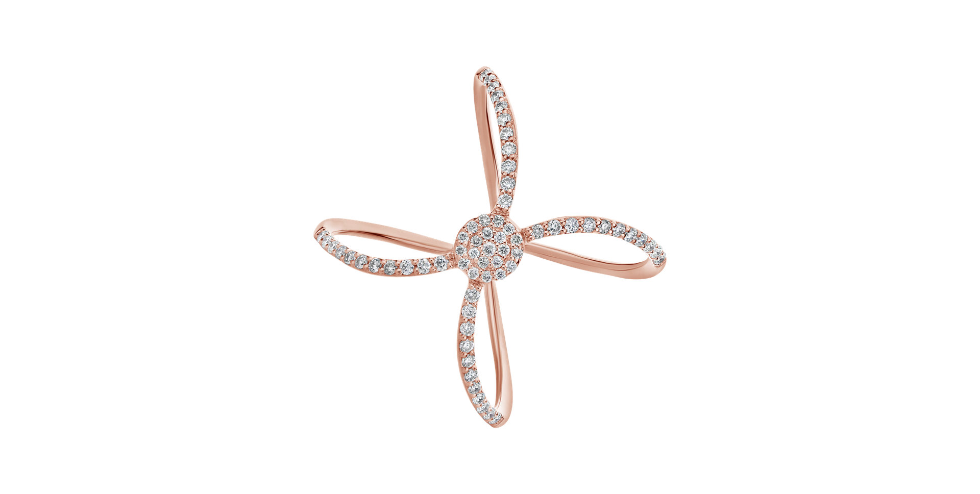 Prsteň s diamantmi Lustrous Charm