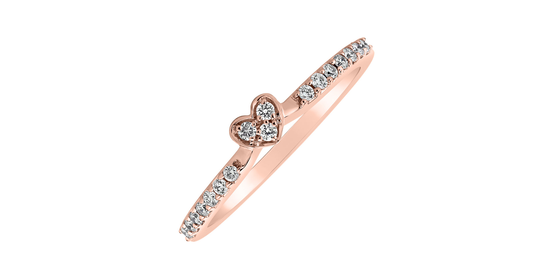 Prsteň s diamantmi First Kiss