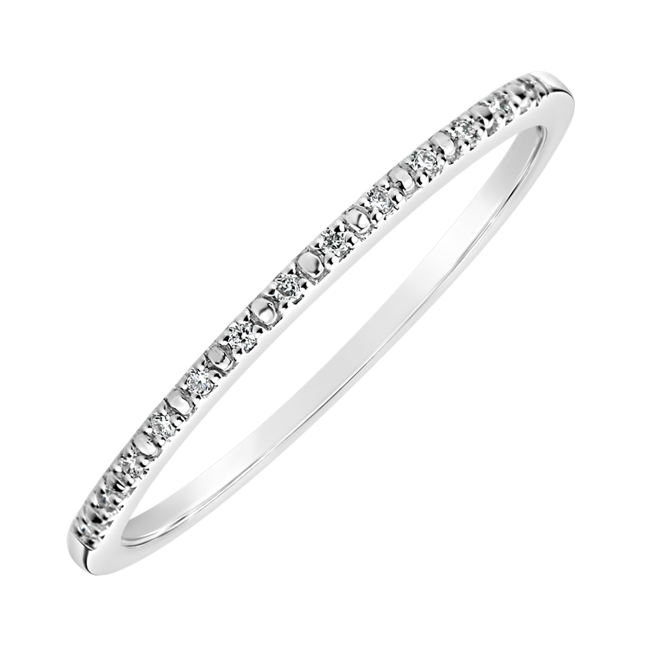 Prsteň s diamantmi Shiny Line