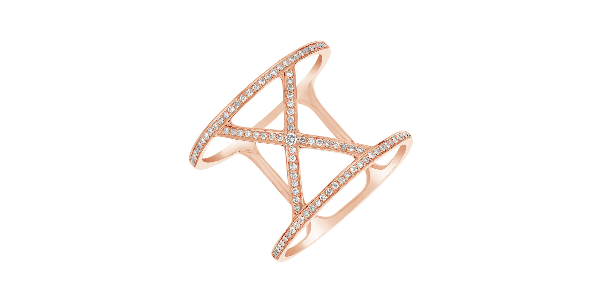 Prsteň s diamantmi Silent Hymn