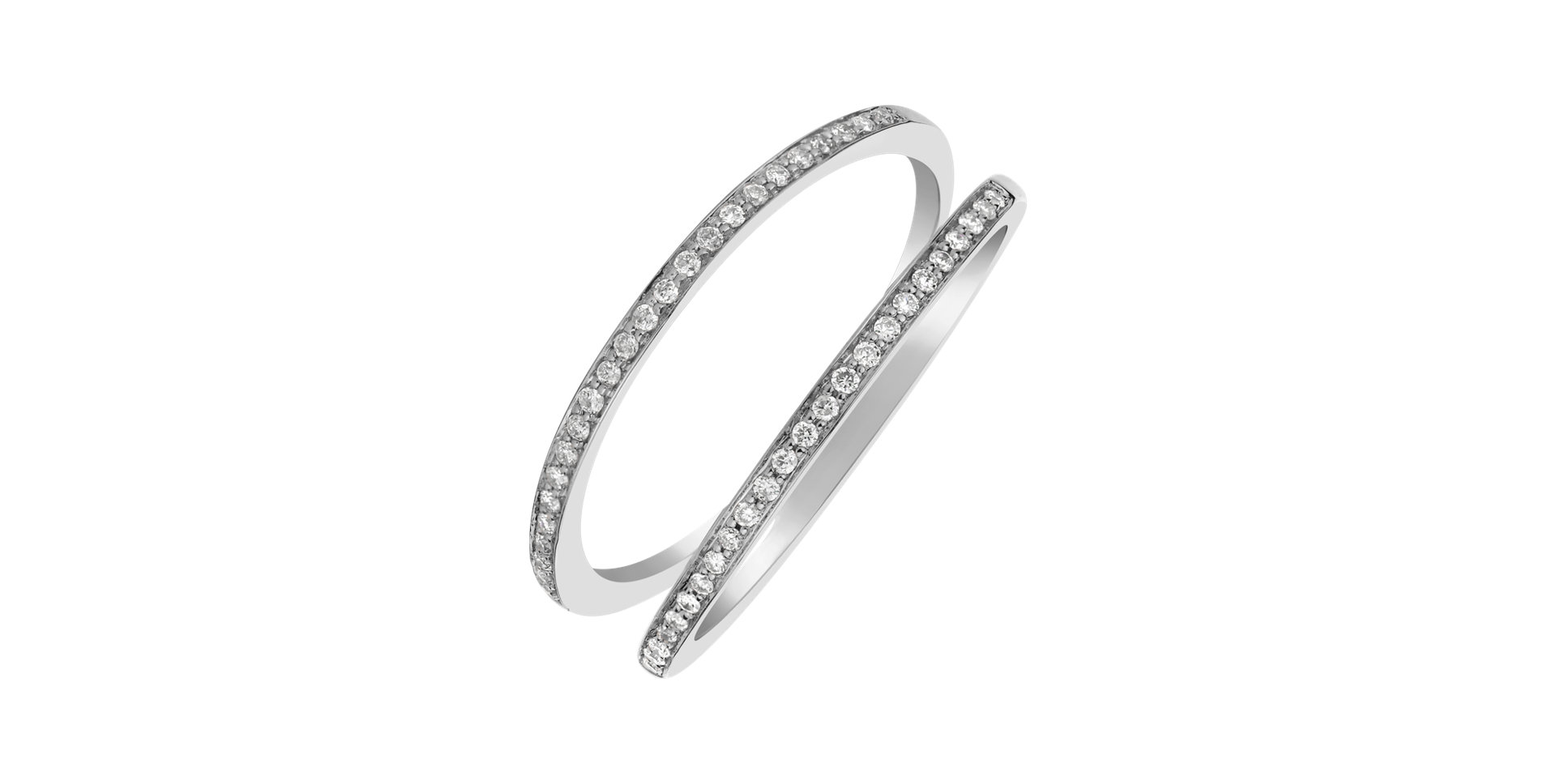 Prsteň s diamantmi Double Beauty