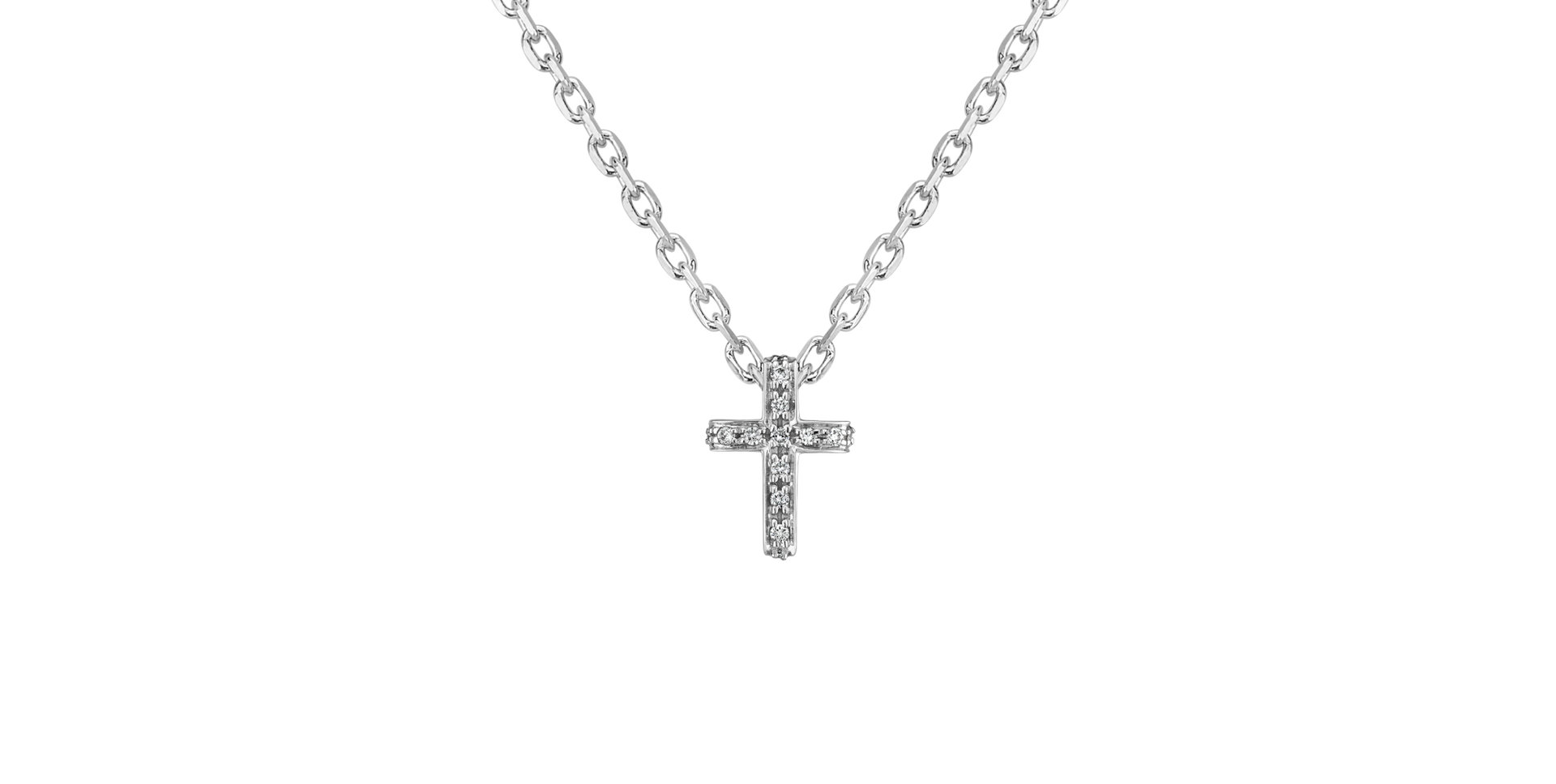Prívesok s diamantmi Luxury Cross