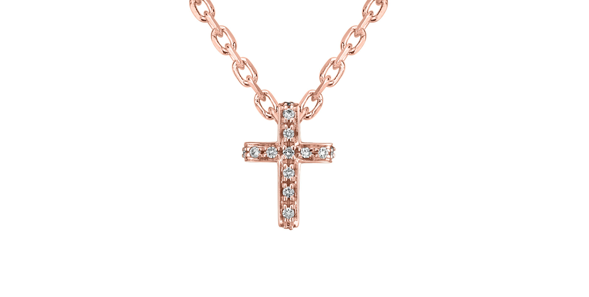 Prívesok s diamantmi Luxury Cross