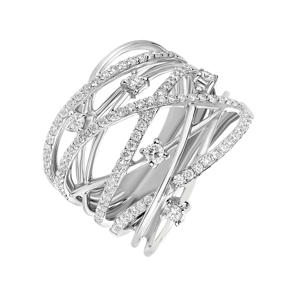 Prsteň s diamantmi Starry Elegance