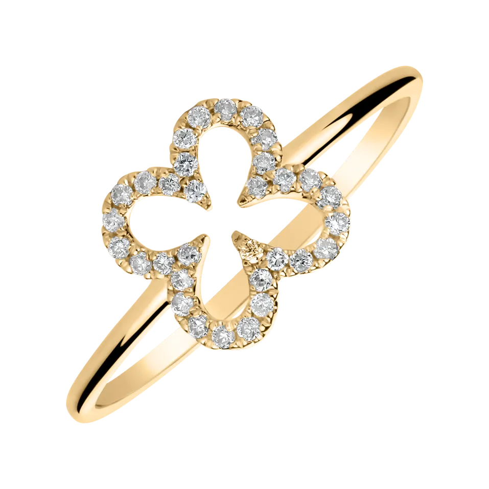 Prsteň s diamantmi Glamour