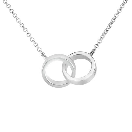 Náhrdelník s diamantom Eternal Circles