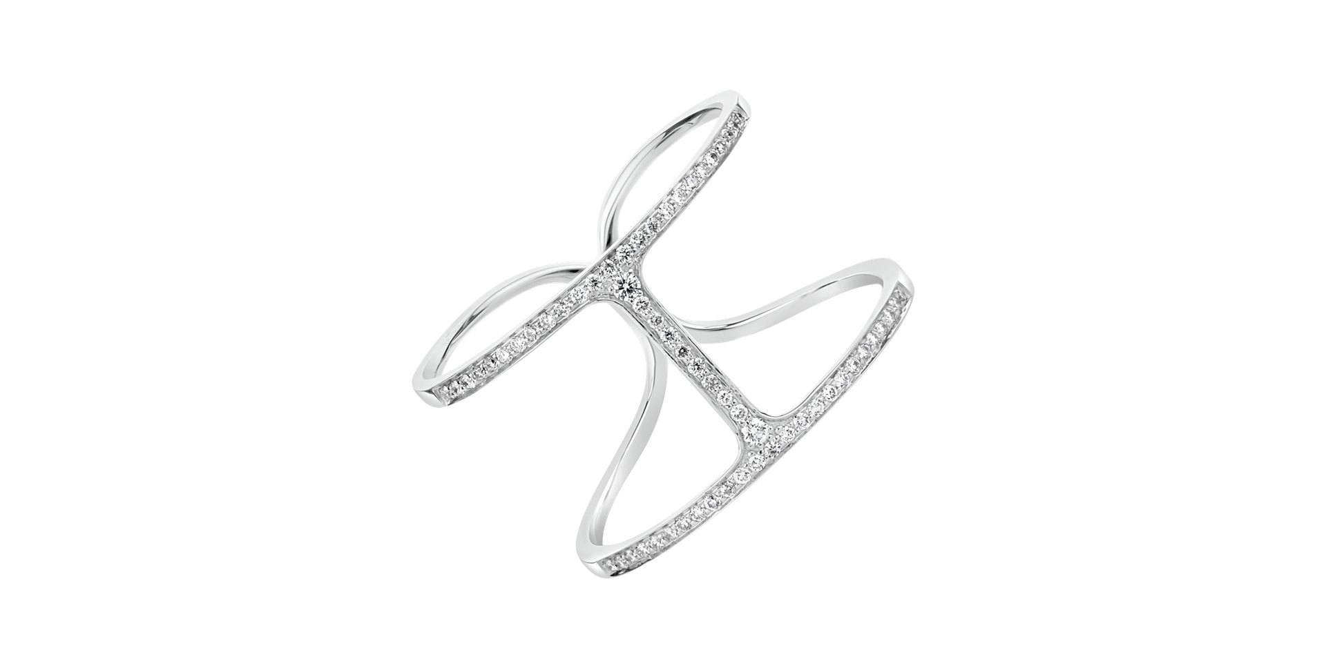 Prsteň s diamantmi Simply Luxury