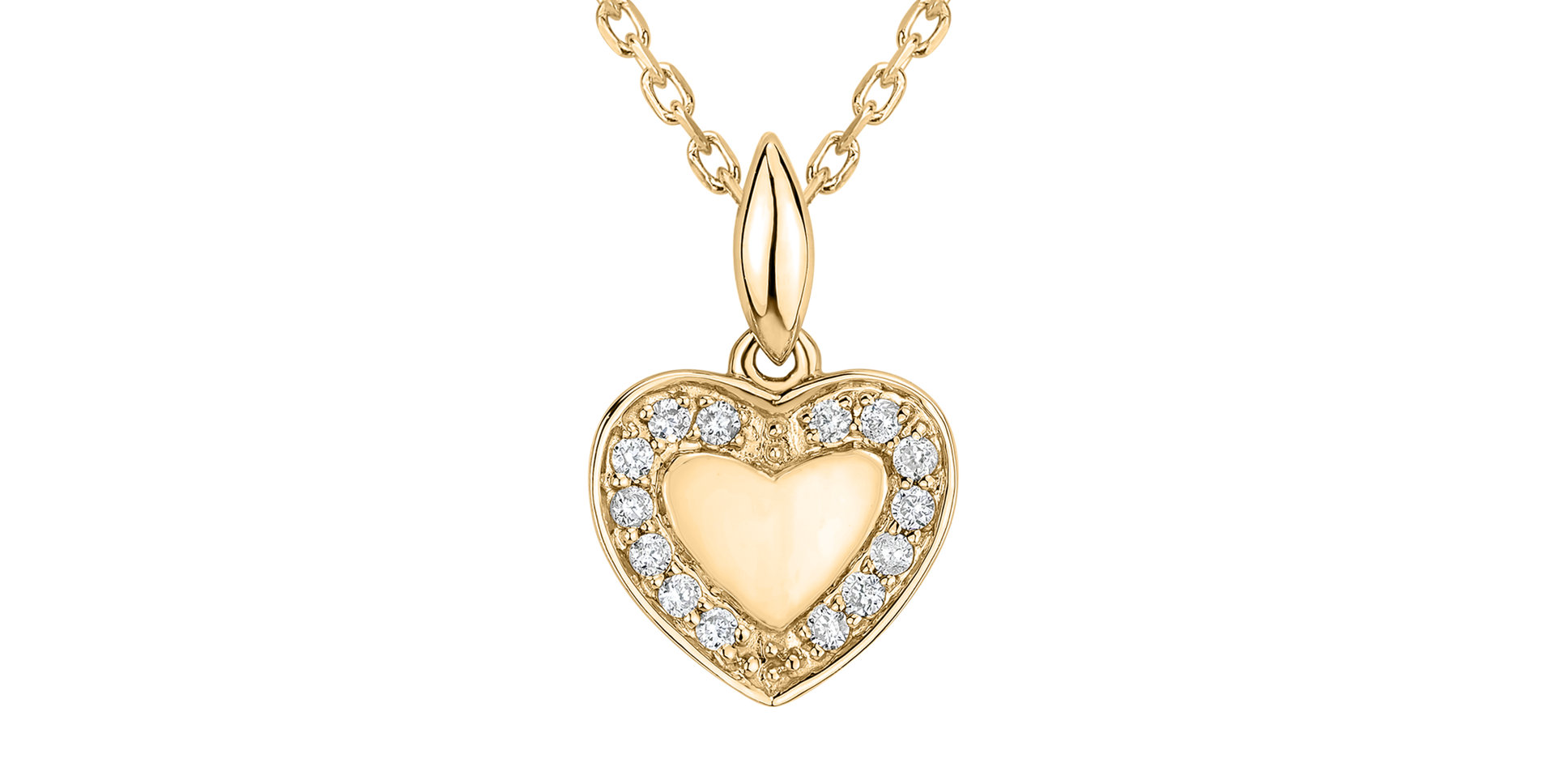 Prívesok s diamantmi Kind Heart