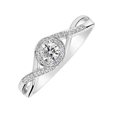 Prsteň s diamantmi Curvy Wish