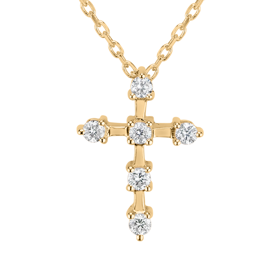 Náhrdelník s diamantmi Sparkling Cross