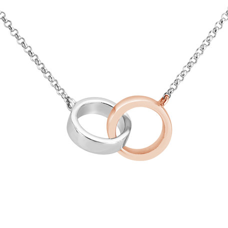 Náhrdelník s diamantom Eternal Circles