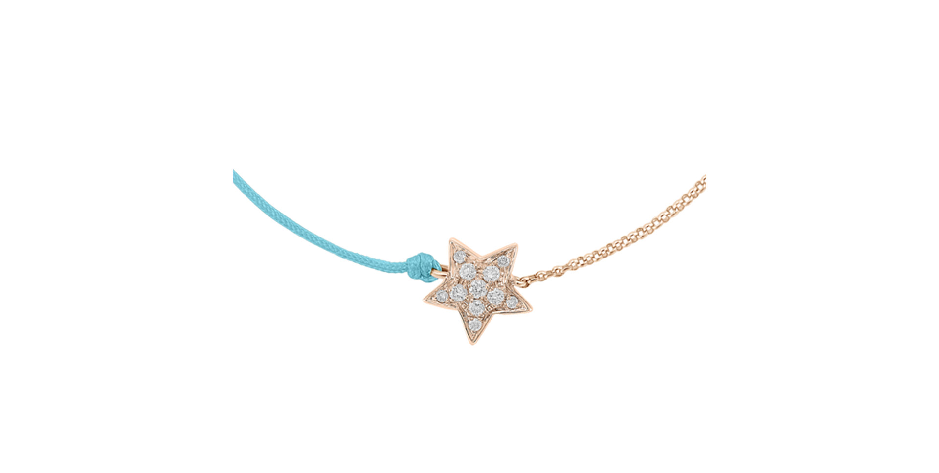 Diamantový náramok so šnúrkou Be a Star