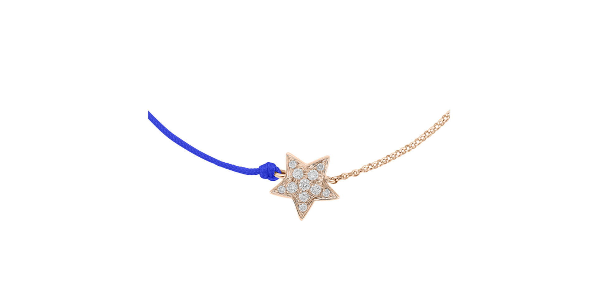 Diamantový náramok so šnúrkou Be a Star