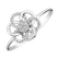 Prsteň s diamantmi Flower2