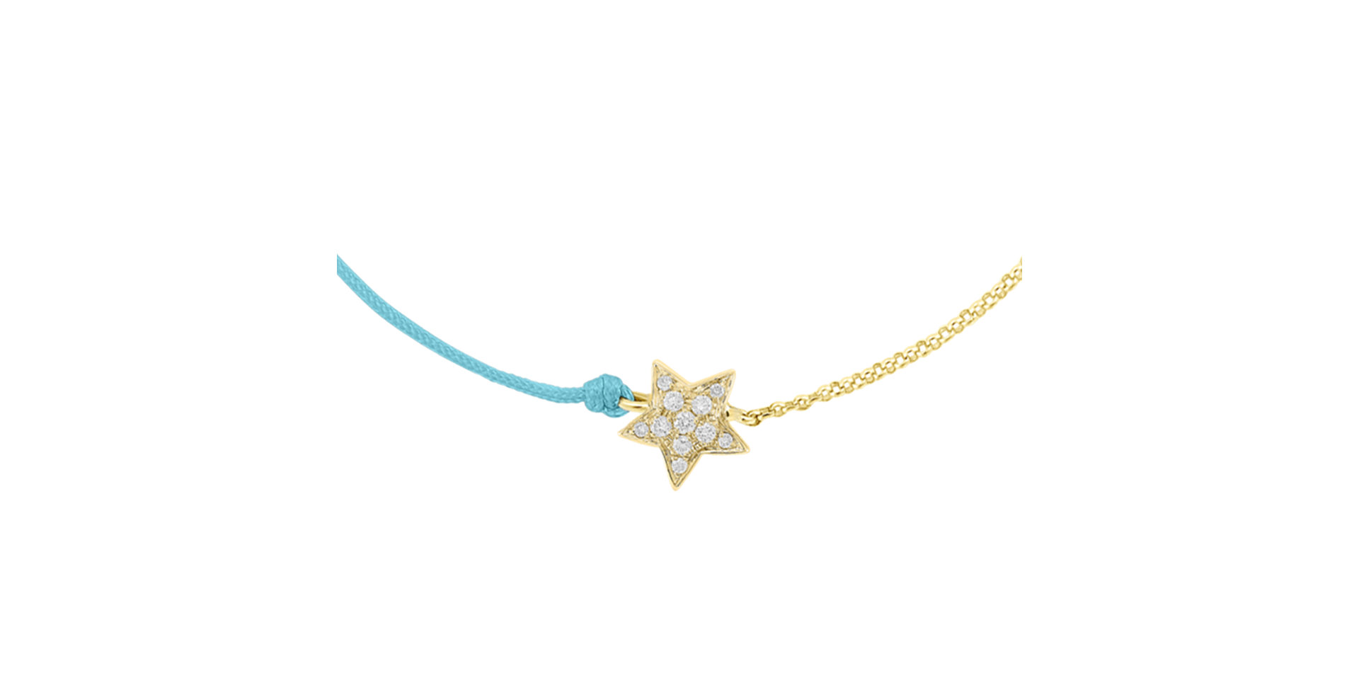 Diamantový náramok so šnúrkou Be a Star