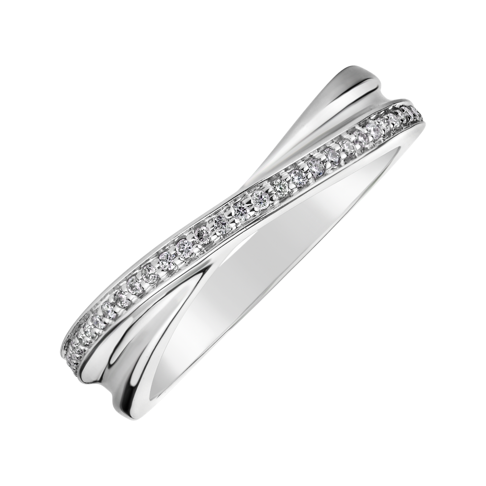 Prsteň s diamantmi Elegant Spark