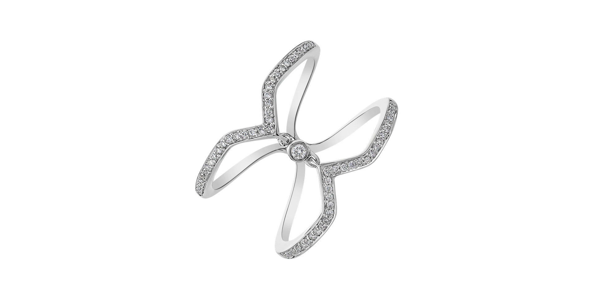 Prsteň s diamantmi Sun Choker