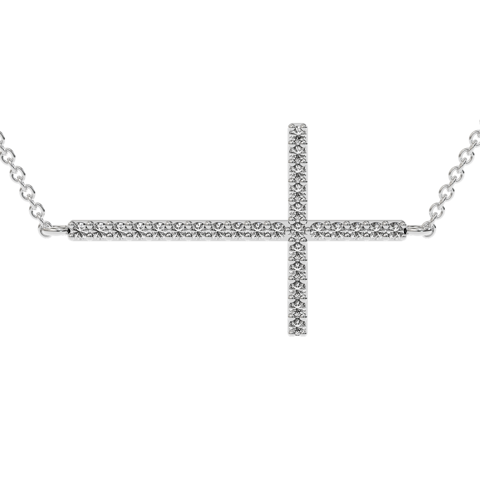 Náhrdelník s diamantmi Cross
